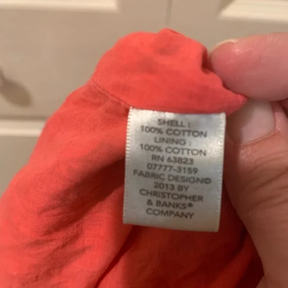 Christopher & Banks Floral pleated MIDI lined skirt Sz P/L - Picture 3 of 4